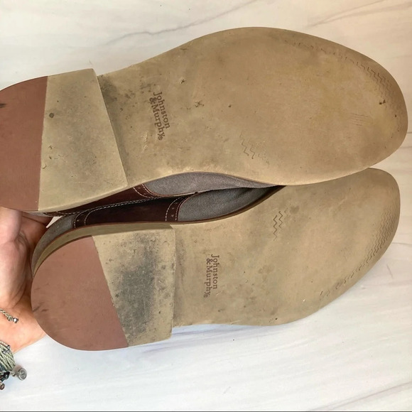 Johnston & Murphy Suede‎ Oxfords Two Tone 10.5 - Picture 6 of 7